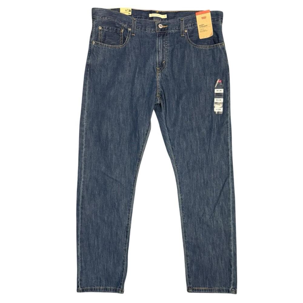 NEW Levi’s Middy Straight Leg Jeans 32x30 Womens Medium Wash Mid Rise Denim